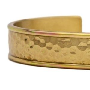NEW Hammered Brass Bracelet by Sergio Lub